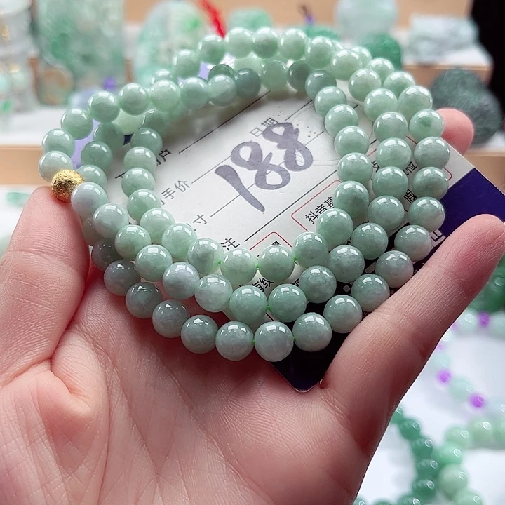 翡翠未镶嵌手链卡8