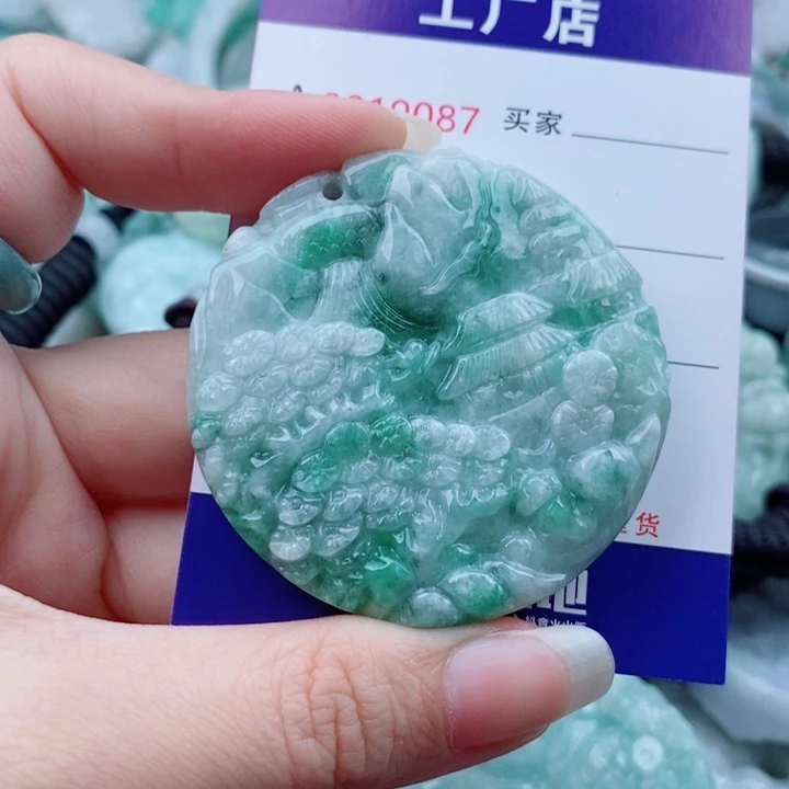 翡翠未镶嵌吊坠(不含链)