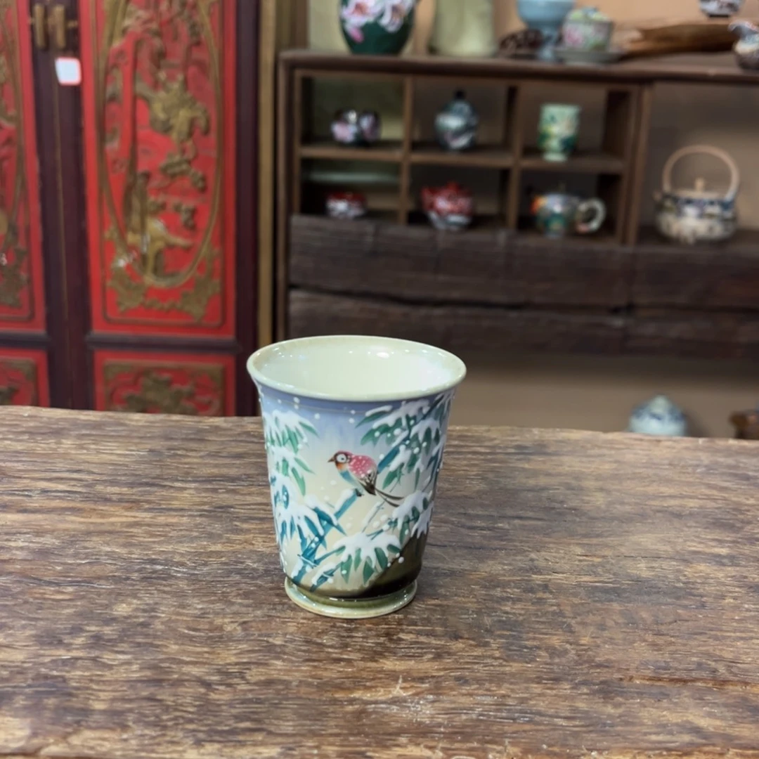 柴烧手工手绘陶瓷