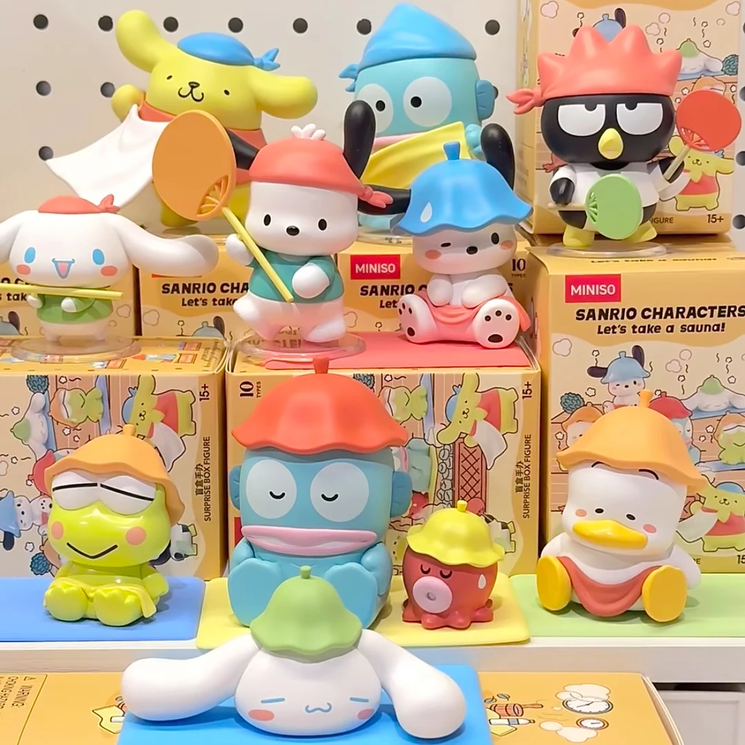 MINISO/名创优品三丽鸥家族一起蒸桑拿系列盲盒手办