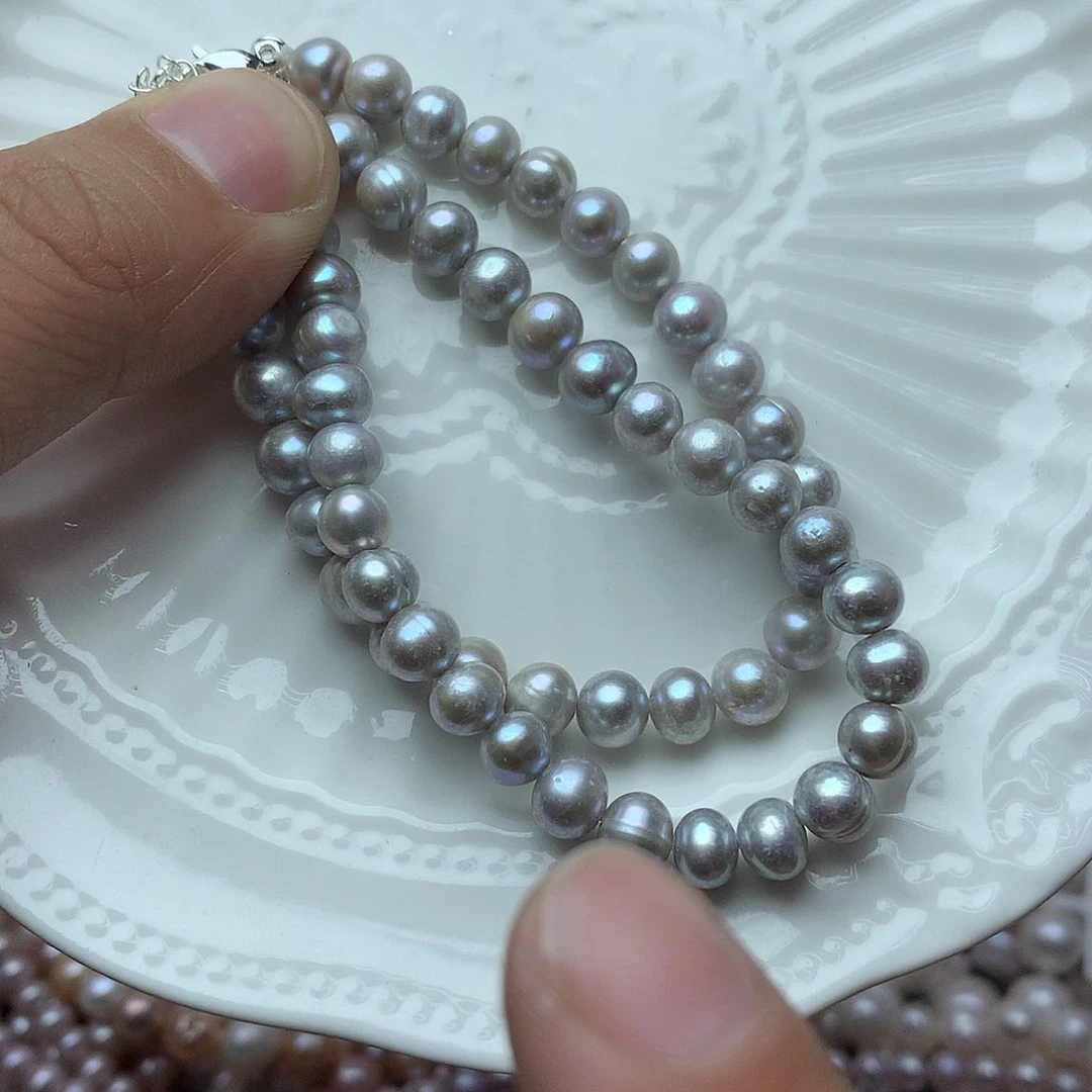 淡水珍珠6-7未镶嵌sl8手链
