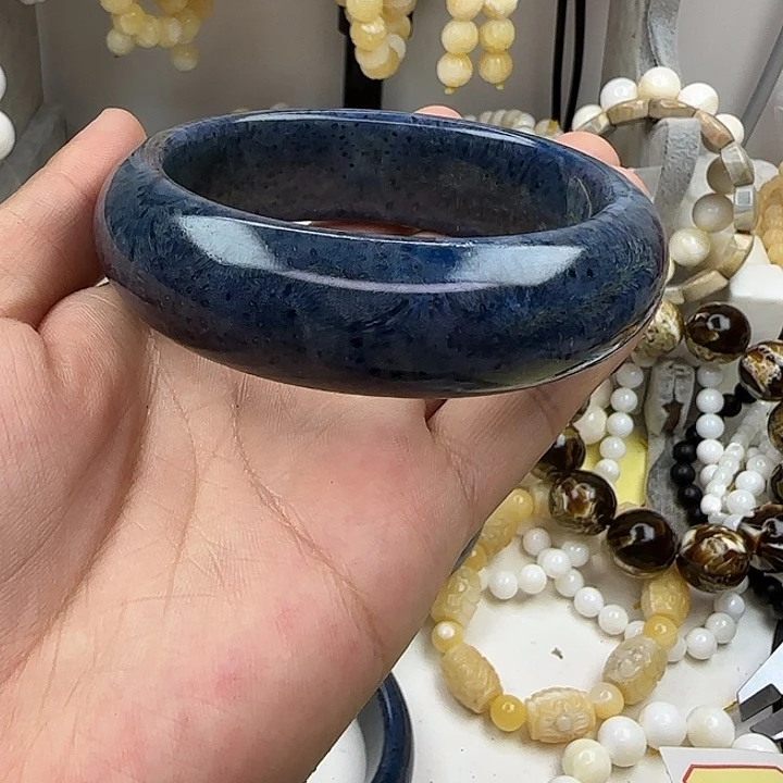 春***9大果紫檀（缅甸花梨）蓝色手镯12号