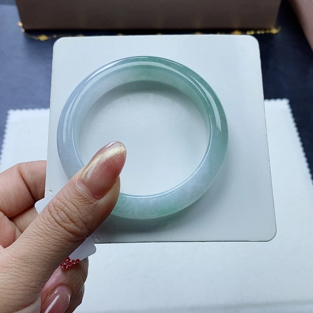 未镶嵌手镯翡翠53.8圈口