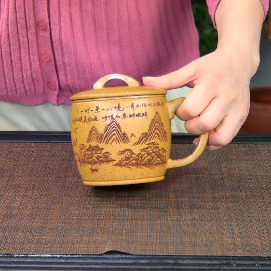 茶杯紫砂高货放漏