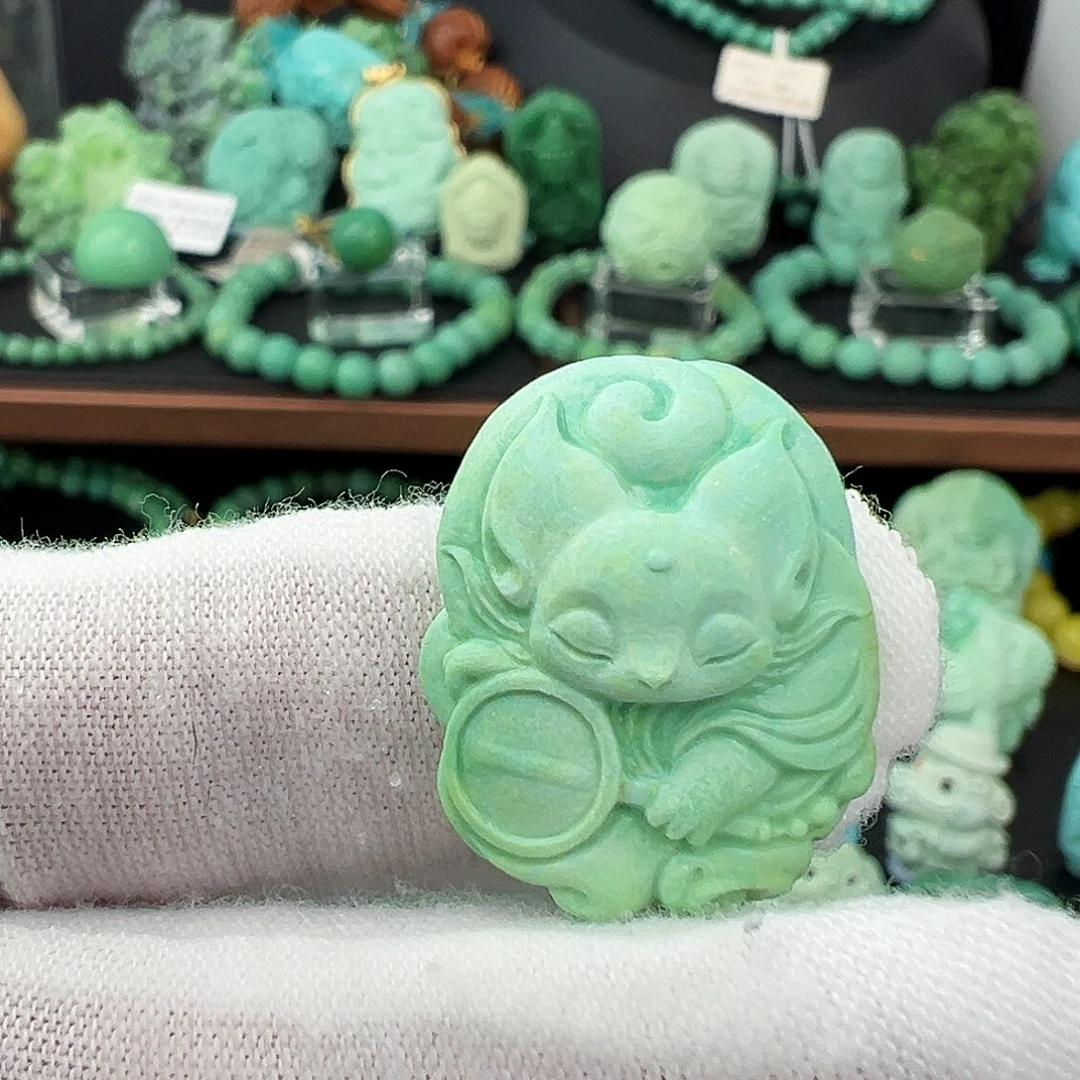 绿松石未镶嵌绿松石主播璐璐