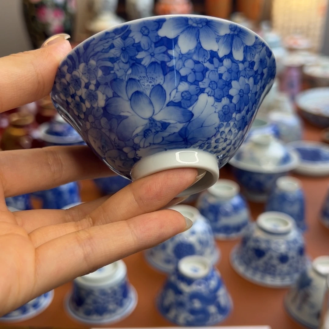 知冬煮雪手工手绘-竹林草堂茶具