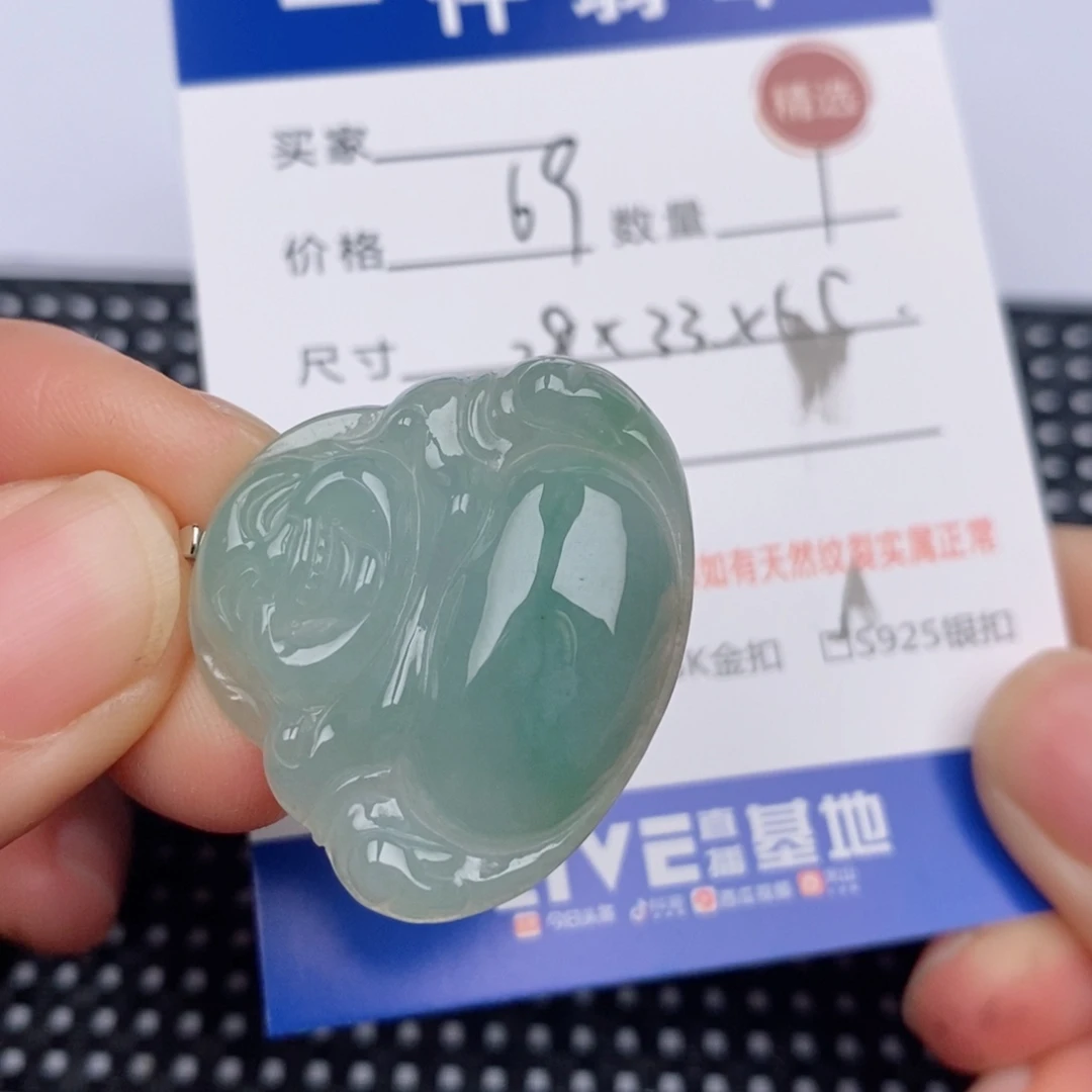 翡翠银S925镶嵌颈饰