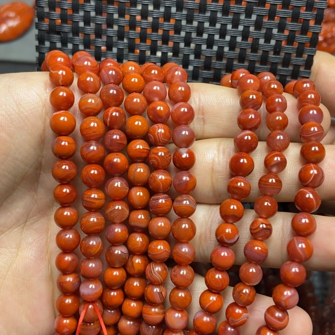 南红玛瑙手链未镶嵌石****姐6+’mm