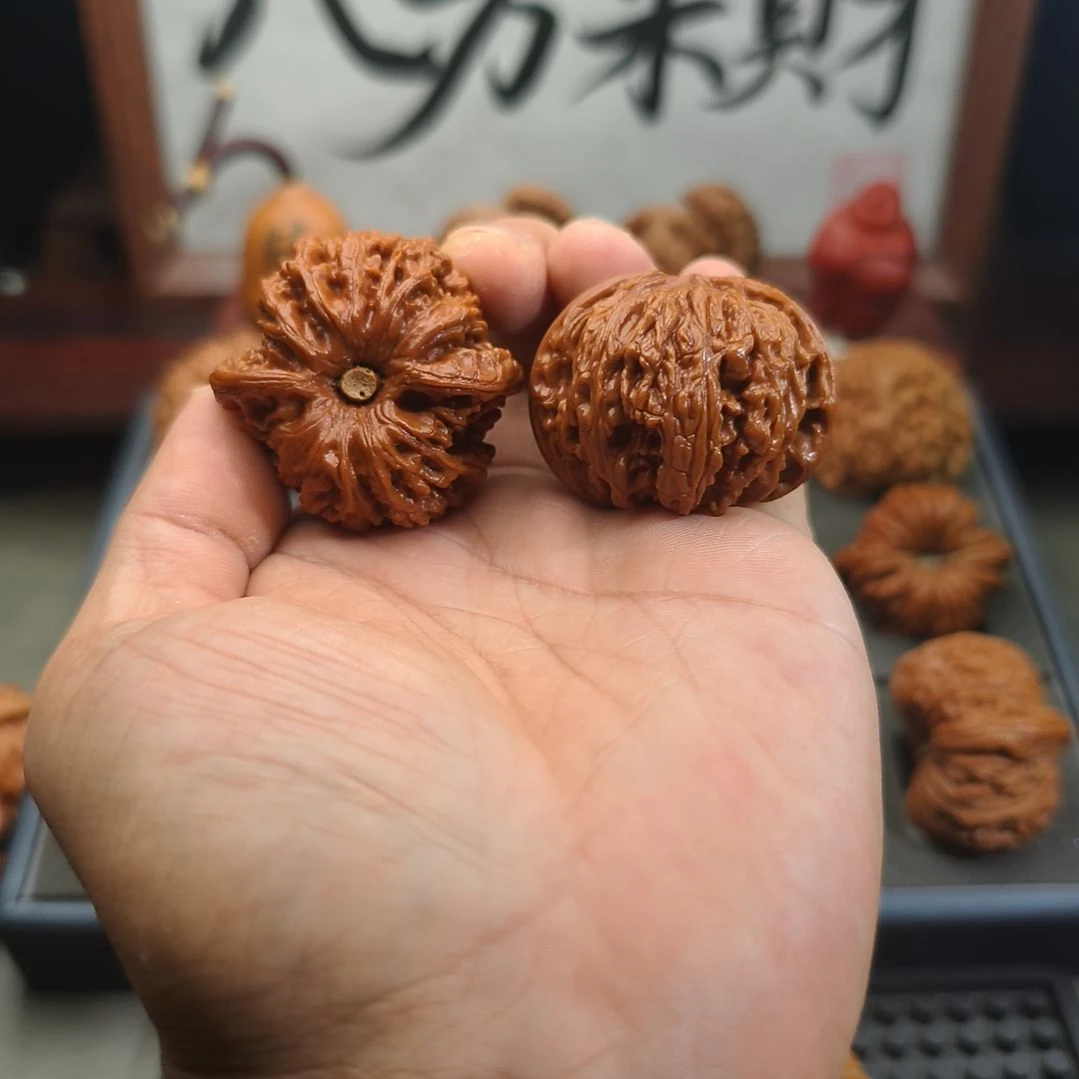 文玩核桃把件45密纹酒杯木塞底（孤）