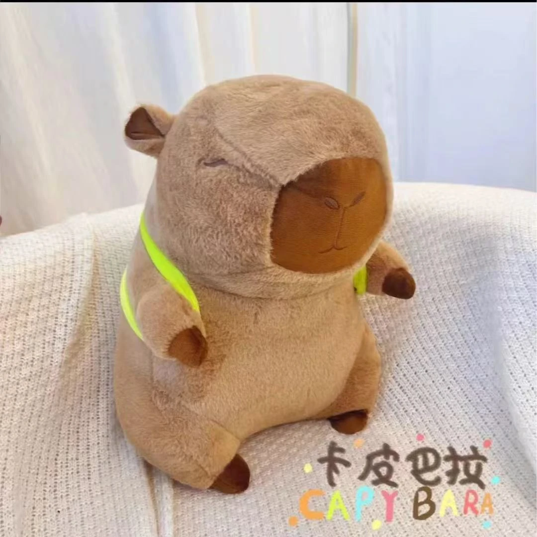 可爱卡通乌龟卡皮巴拉毛绒玩具抱枕一个40cm超软抱枕靠垫破损补发