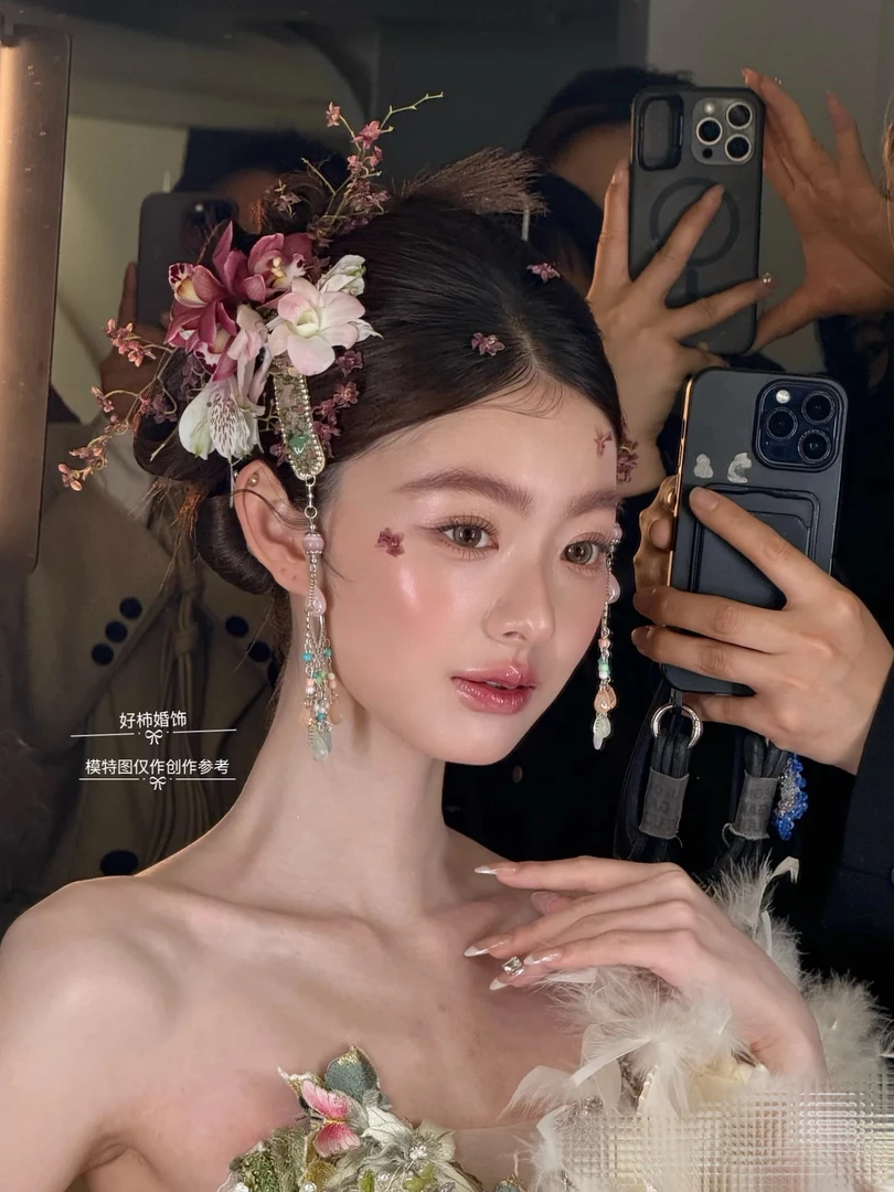 好柿｜291康康造型同款南阳风新中式发夹配饰礼服晨袍饰品