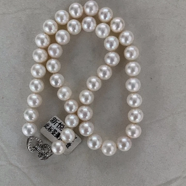 颈饰银S925镶嵌淡水珍珠9.5-10.5