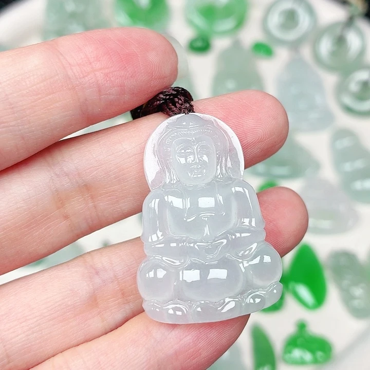 翡翠未镶嵌颈饰缅甸天然A货翡翠