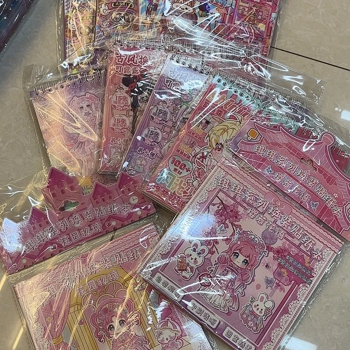 贴纸系列的十本装
