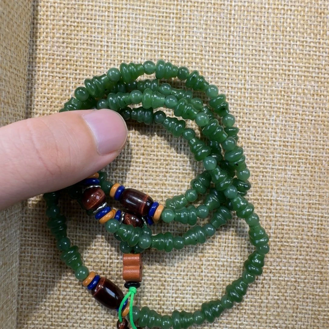 和田玉（碧玉）未镶嵌手串