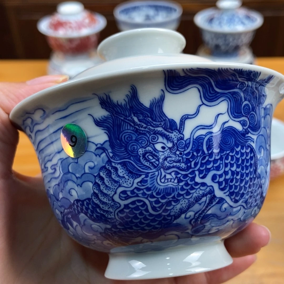 手绘现代茶具非古董