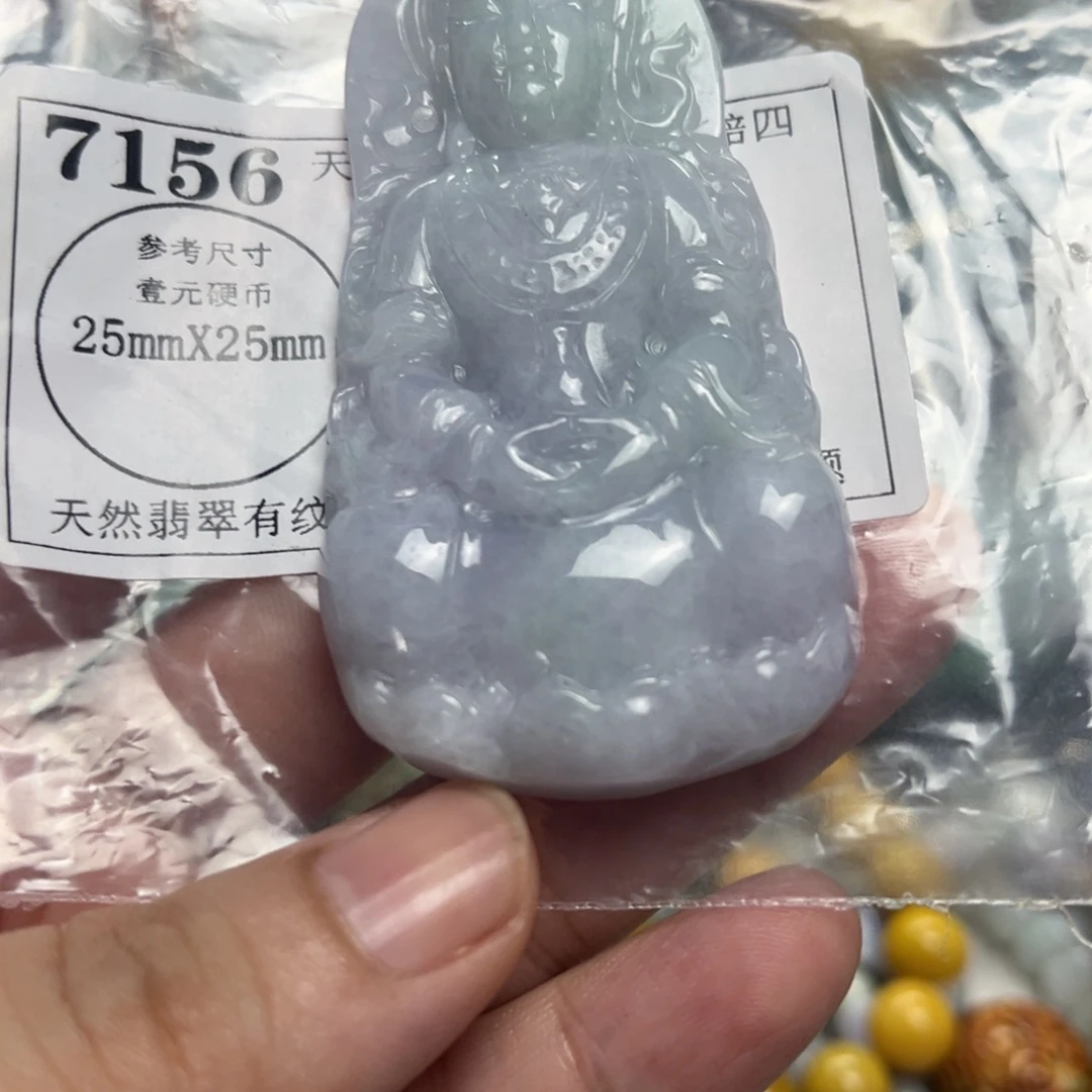 茉***莉翡翠未镶嵌颈饰7156