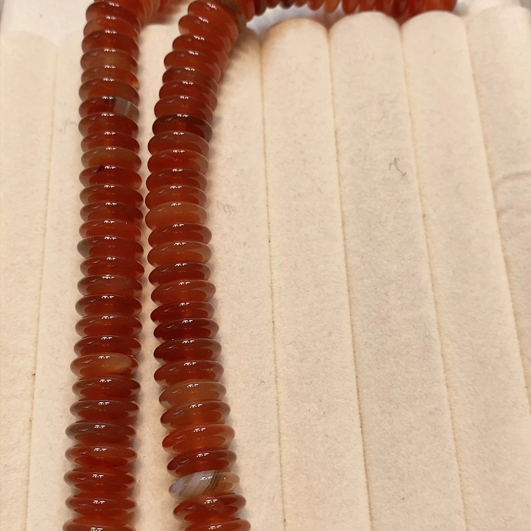 散珠玛瑙/玉髓12mm黄玛瑙碟片