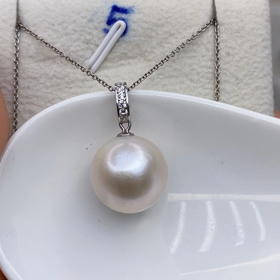 淡水珍珠颈饰银S925镶嵌