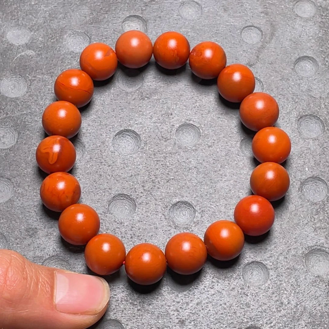 南红玛瑙南红手串11-11.3毫米未镶嵌亟**决