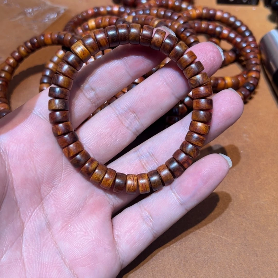 黄花梨/降香黄檀手串/手链79海南黄花梨老干料