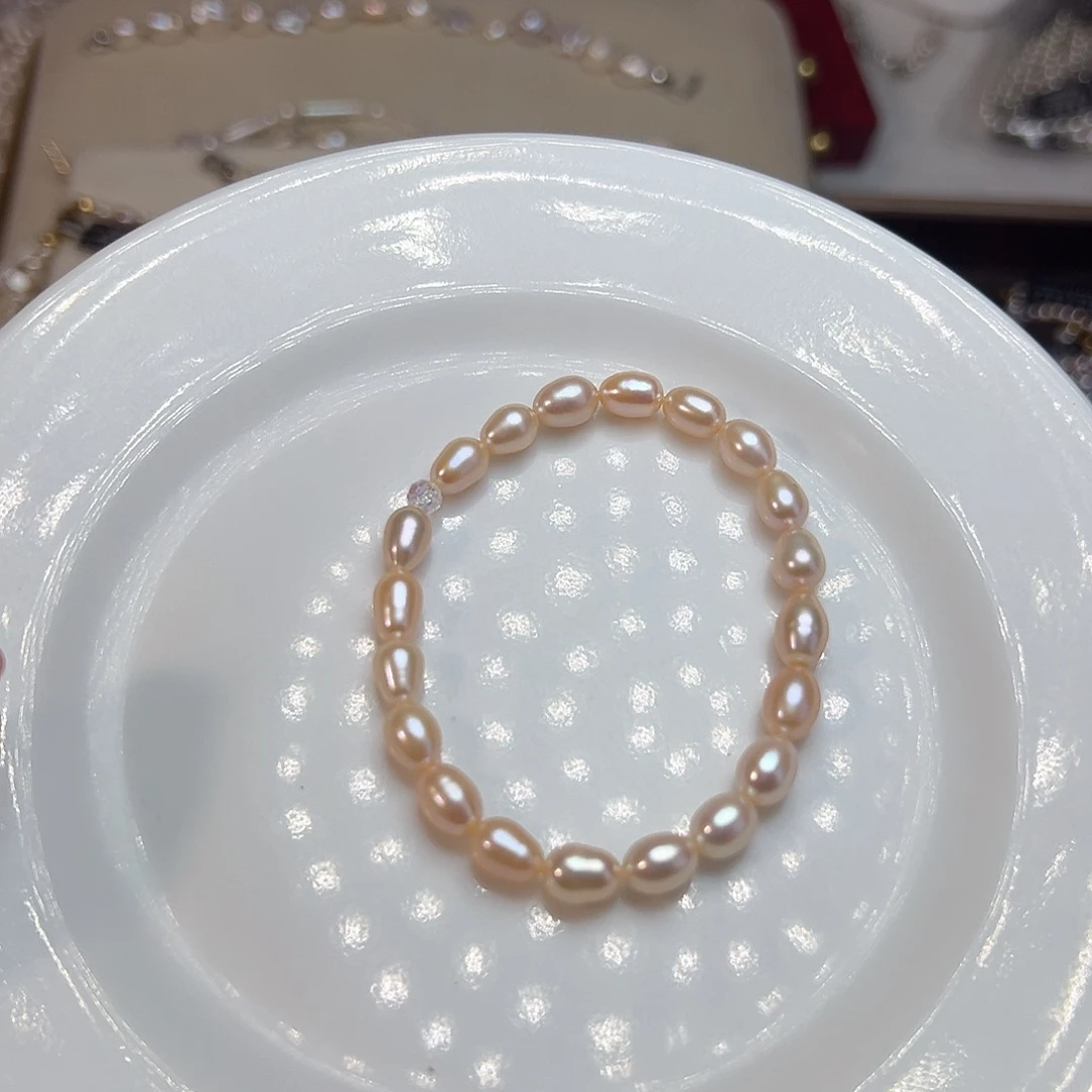 淡水珍珠银S925镶嵌天然淡水珍珠设计款