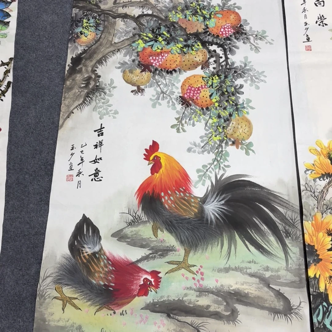 啊***布国画140×70手绘画画画