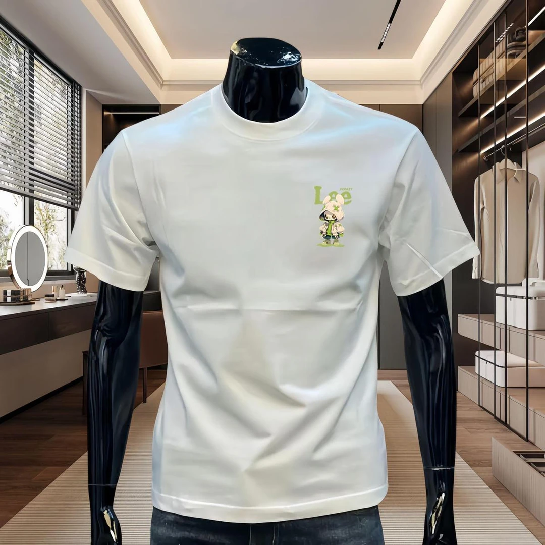 迪柯登纯棉T恤重磅潮牌卡通短袖男装上衣秀禾百搭休闲宽松高级感