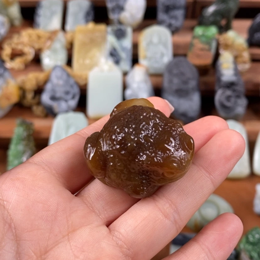 【闪购商品】未镶嵌和田玉把件叫**爷