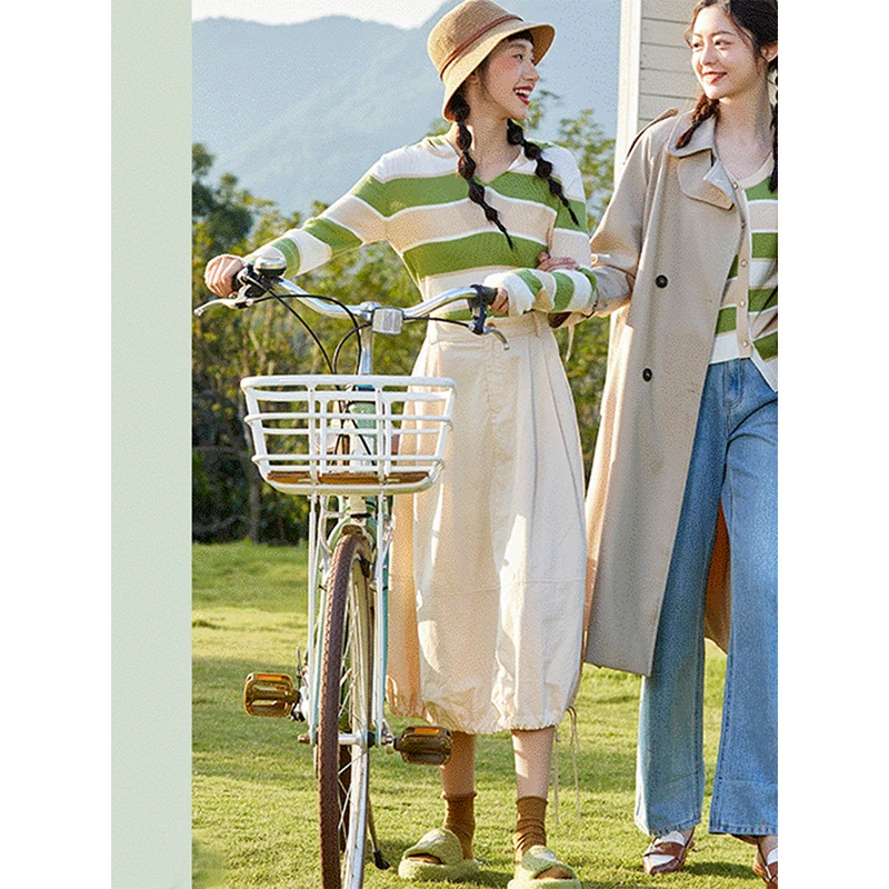 32179【觅系列】抽绳显瘦半身裙31MQ55E170