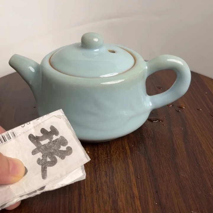 天青竹节壶瑕窑变kkkkkkkk