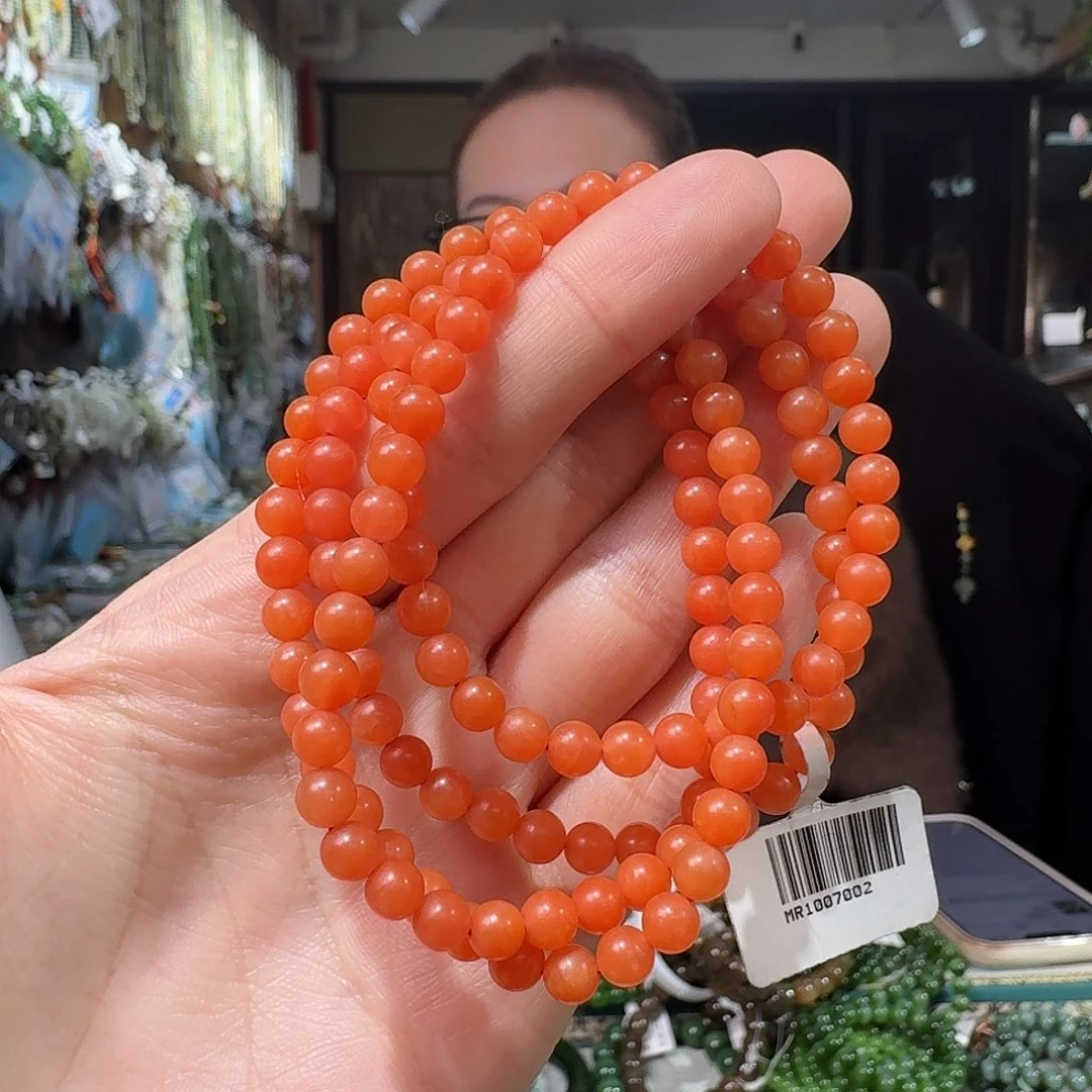 南红玛瑙未镶嵌手链