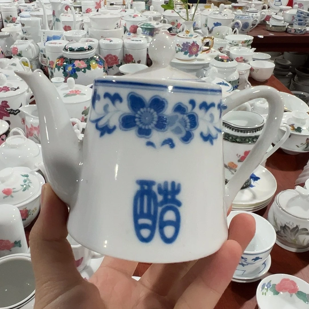 醴陵瓷直播供货基地180毫升 棕底 微瑕