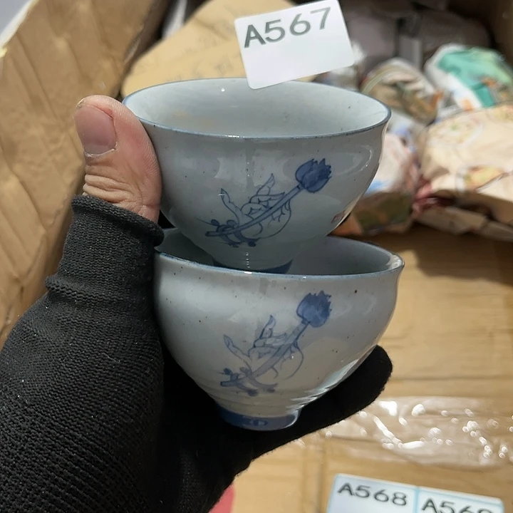 瓷片茶摆件工艺品摆件666