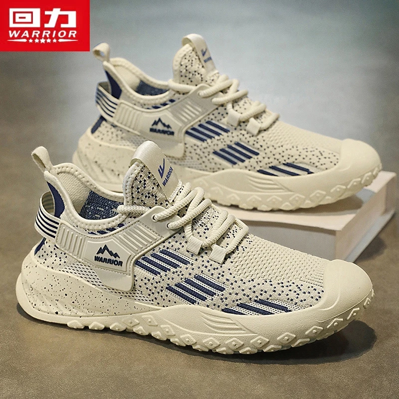 回力男鞋秋季透气新款飞织网面鞋子男款百搭轻便防臭运动休闲潮鞋