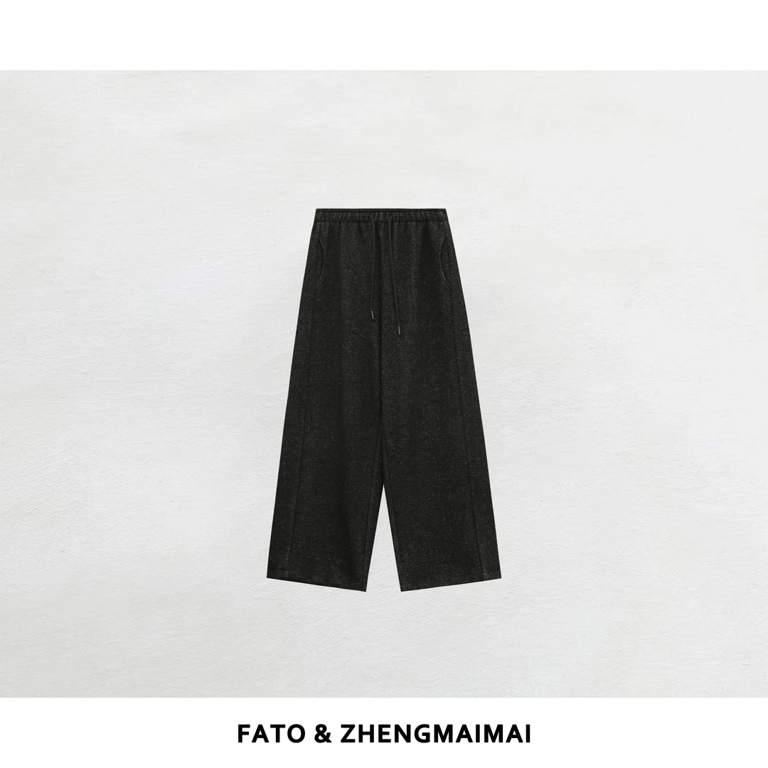 郑买买 熔岩裤 秋冬新款时尚百搭保暖阔腿显瘦休闲裤 HH51104K2