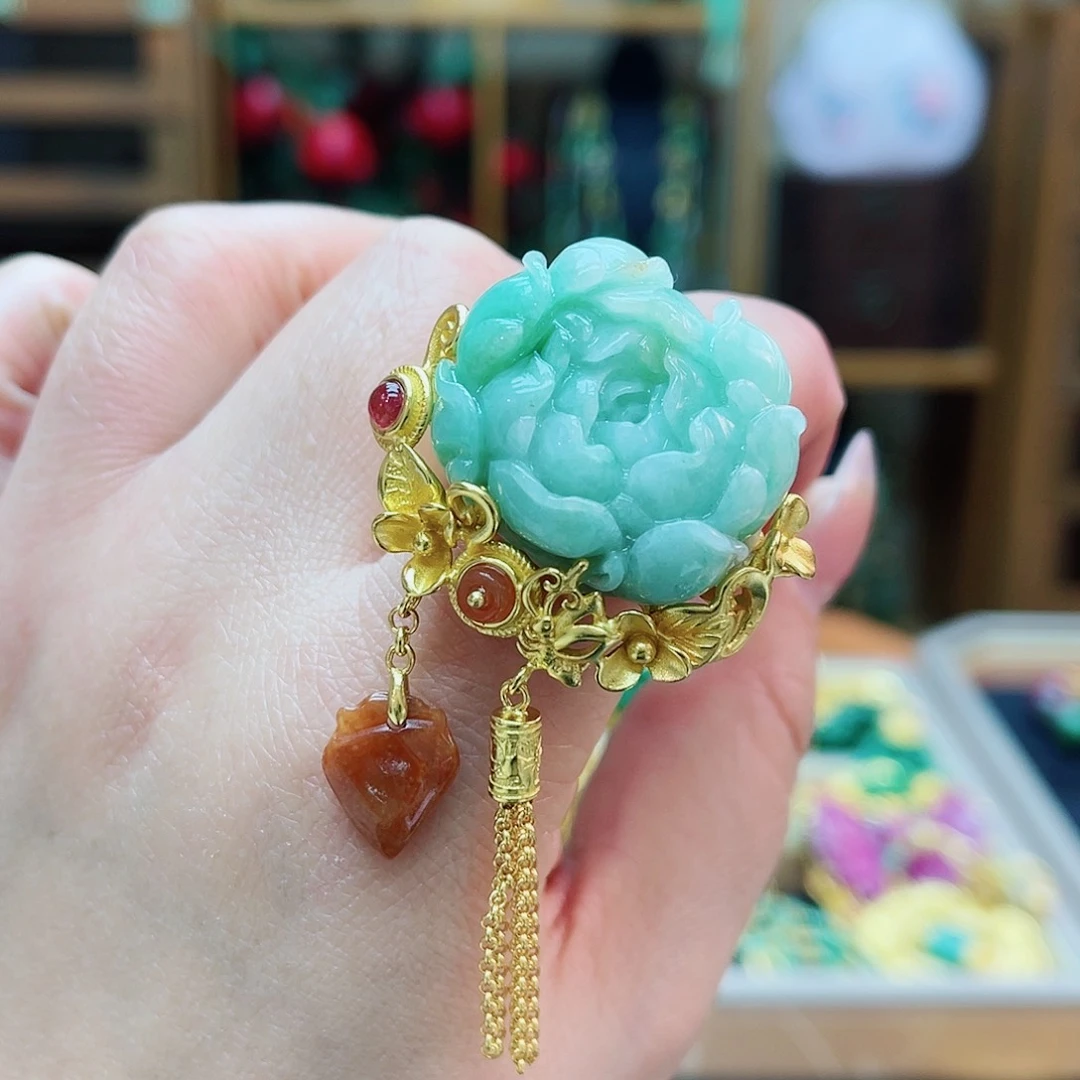 银S925镶嵌戒指翡翠48小时鉴赏期