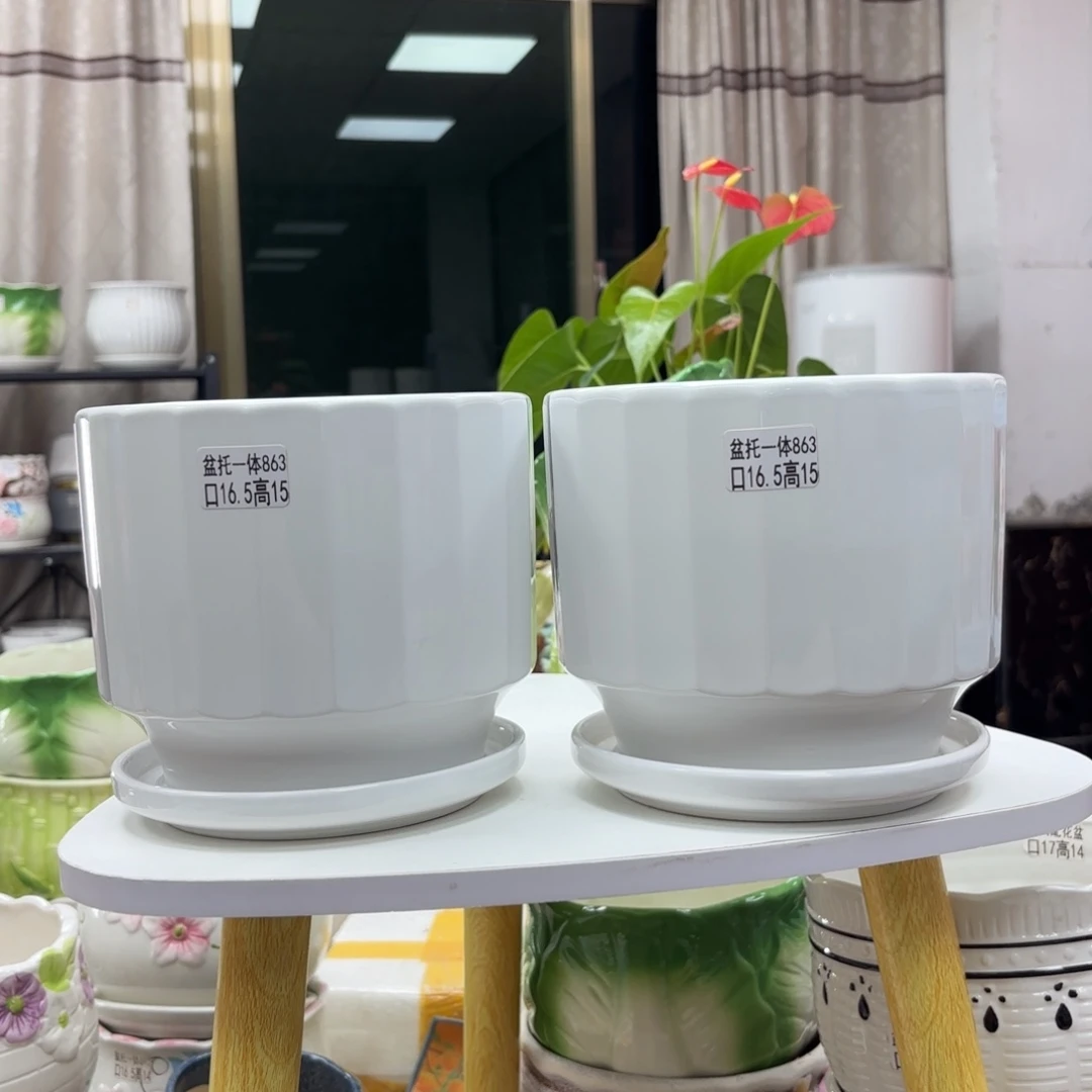 @夏西陶瓷花盆@@5863