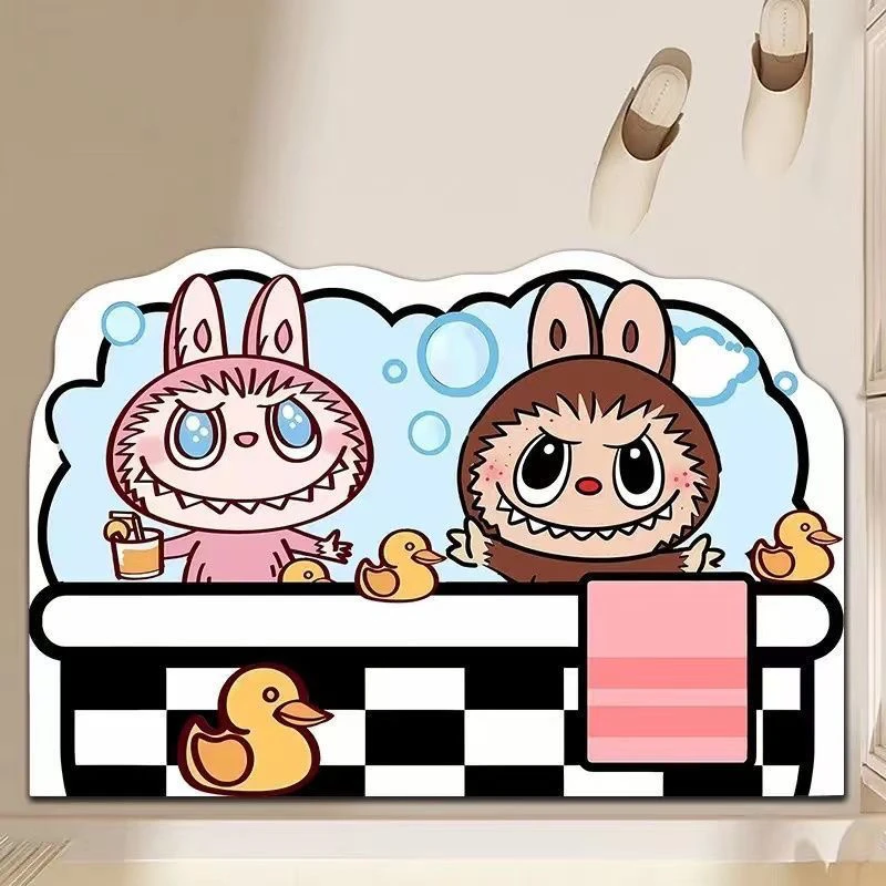 labubu硅藻泥吸水地垫浴室防滑卫生间脚垫厕所门口洗手间卫浴地