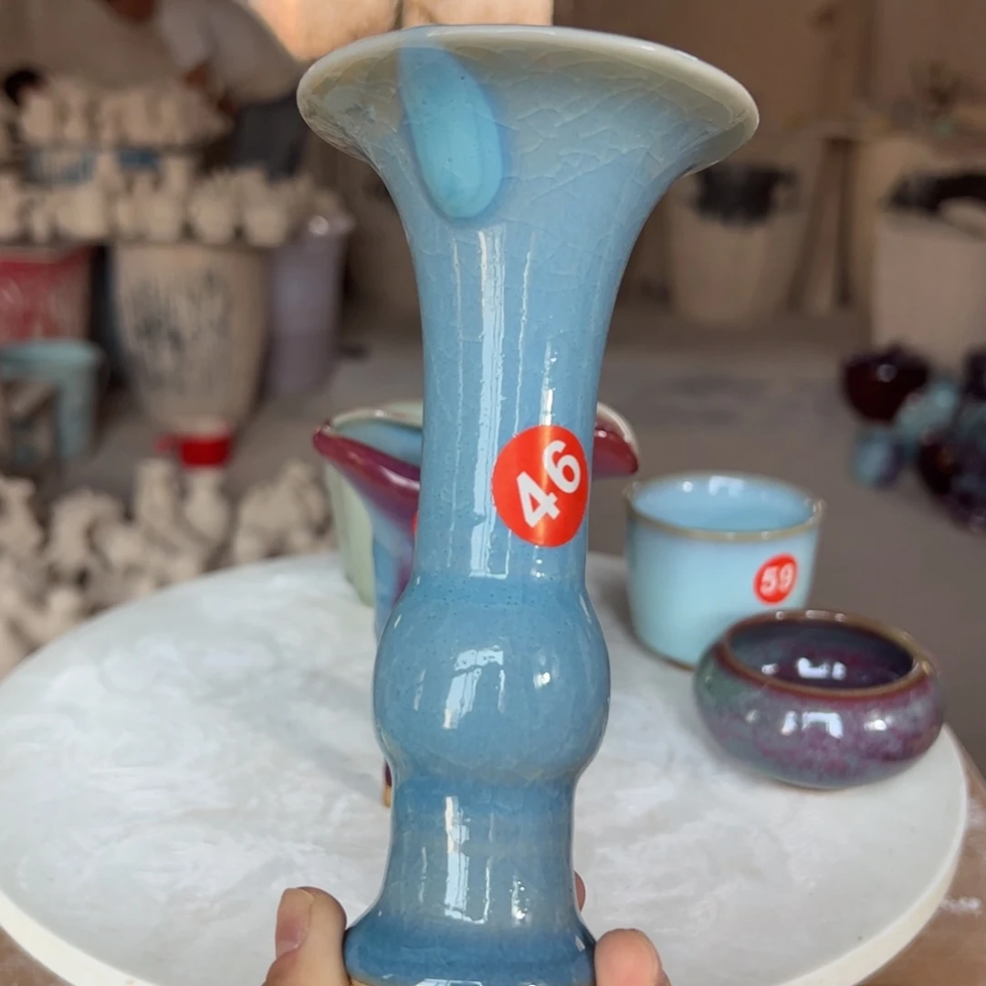 摆件郑家钧窑摆件微