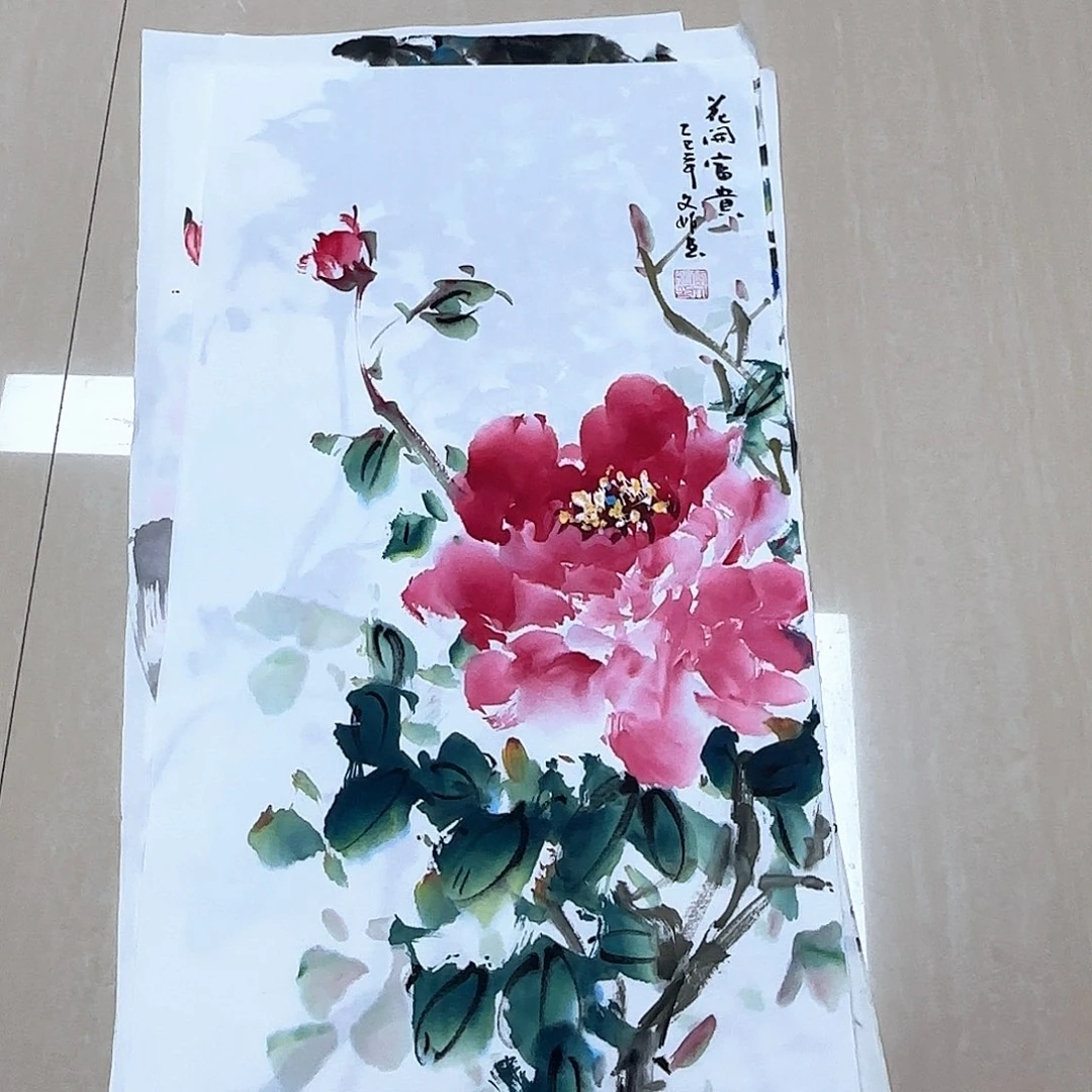 国画国画作品多次