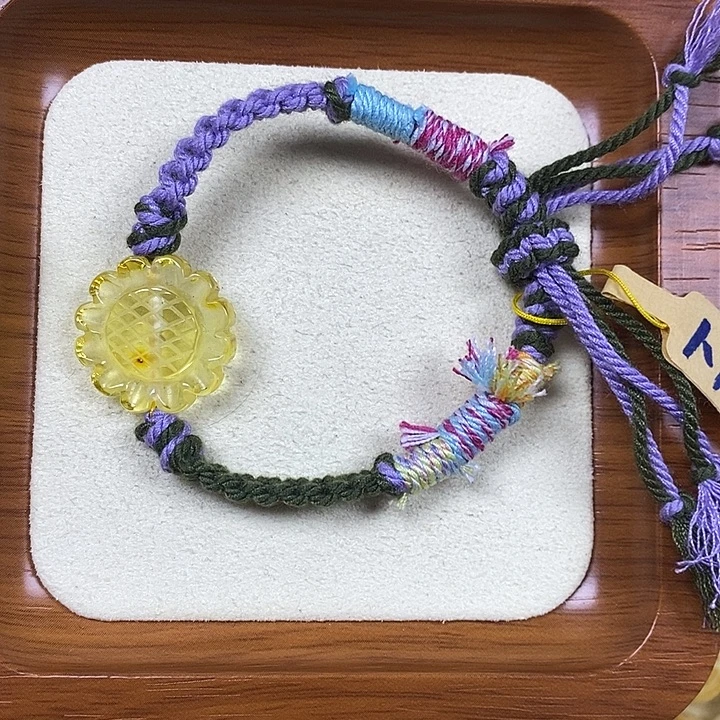 橄榄核吊坠福利向日葵手串