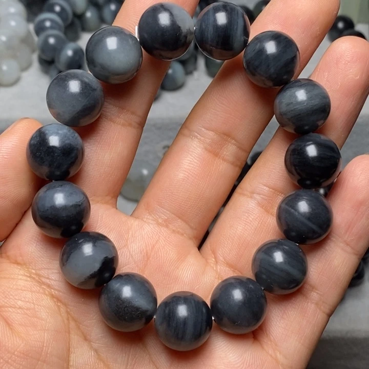 未镶嵌手串和田玉（墨玉）