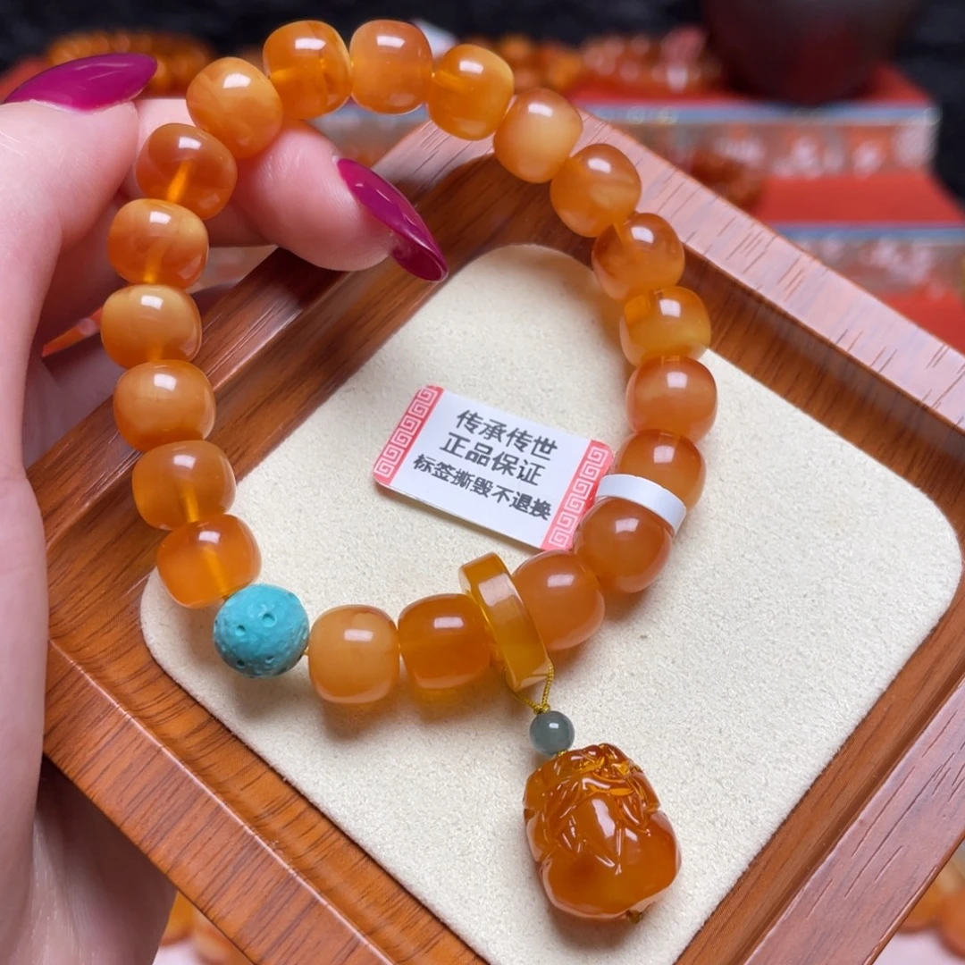 蜜蜡未镶嵌手链手串