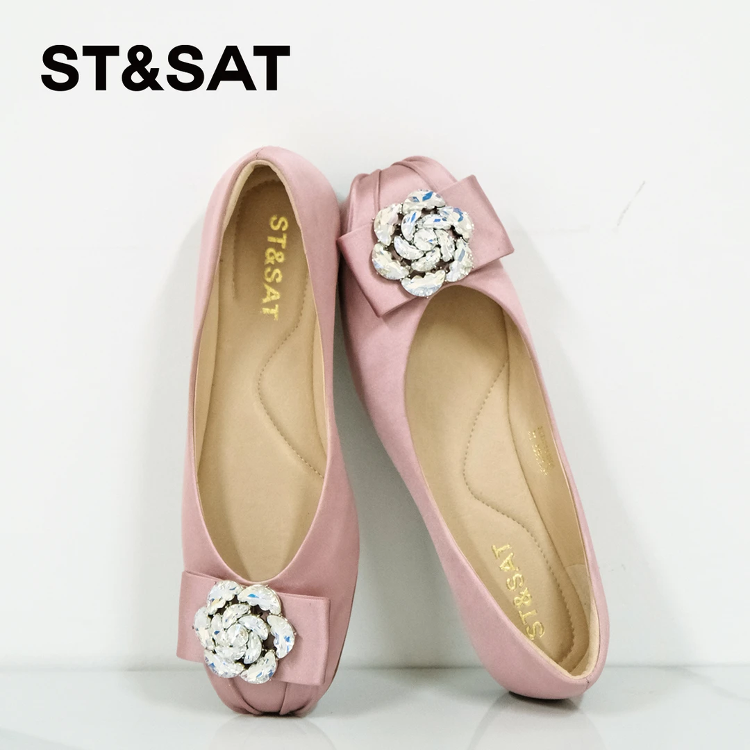 【璀璨山茶】星期六百搭低跟软底精致低跟气质浅口单鞋SSD2111505