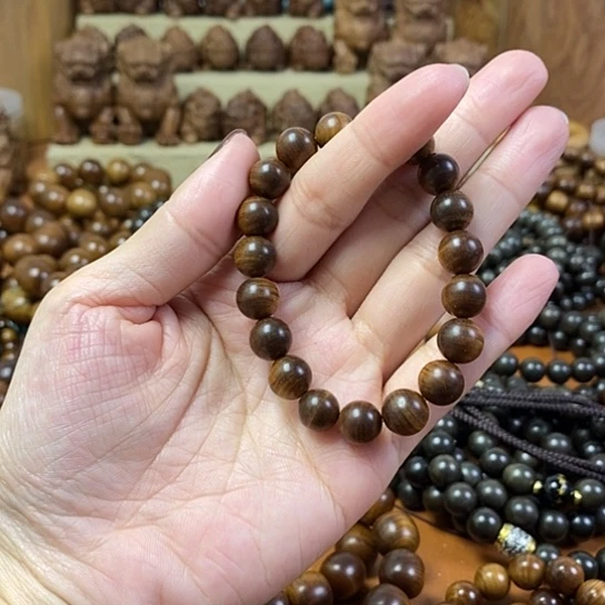 老山檀香黑肉沉水1.0手串