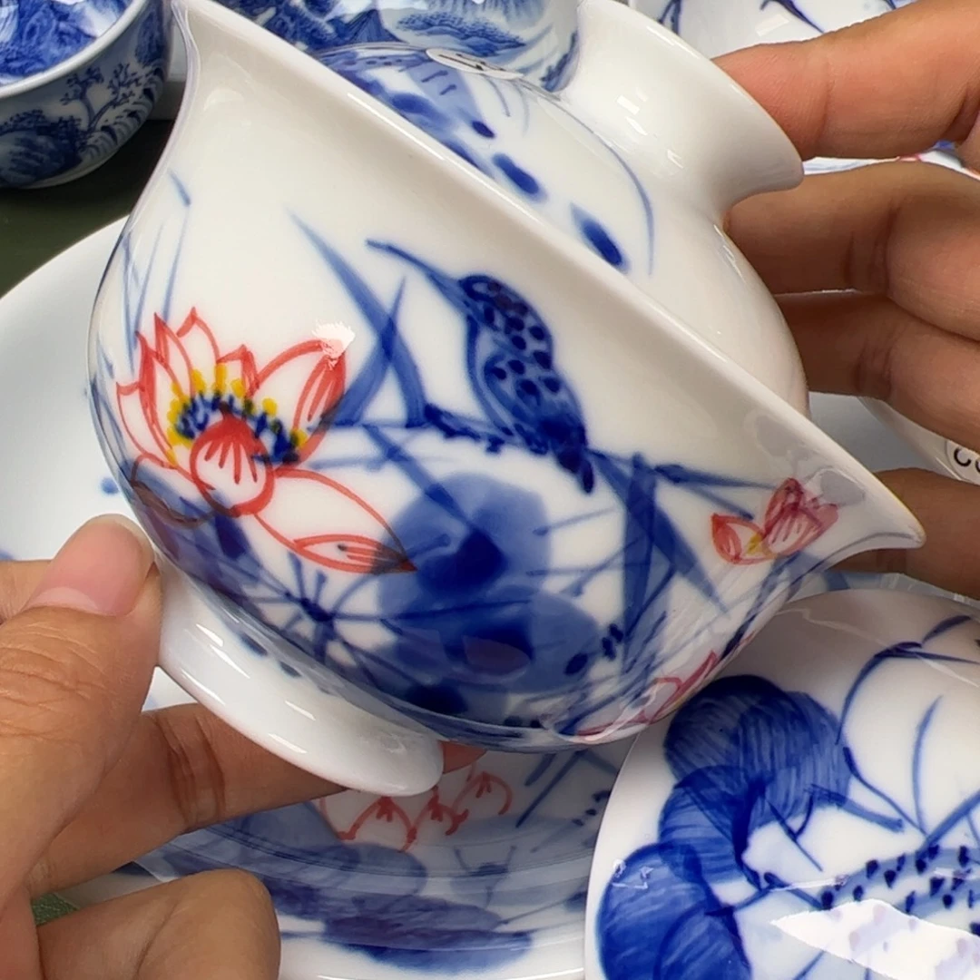 陶瓷景德镇纯手工纯手绘茶具木木81