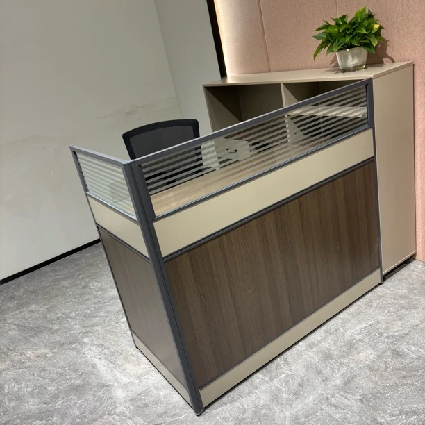 【展厅实拍】职员办公桌椅组合简约现代单人屏风工作位员工电脑桌椅