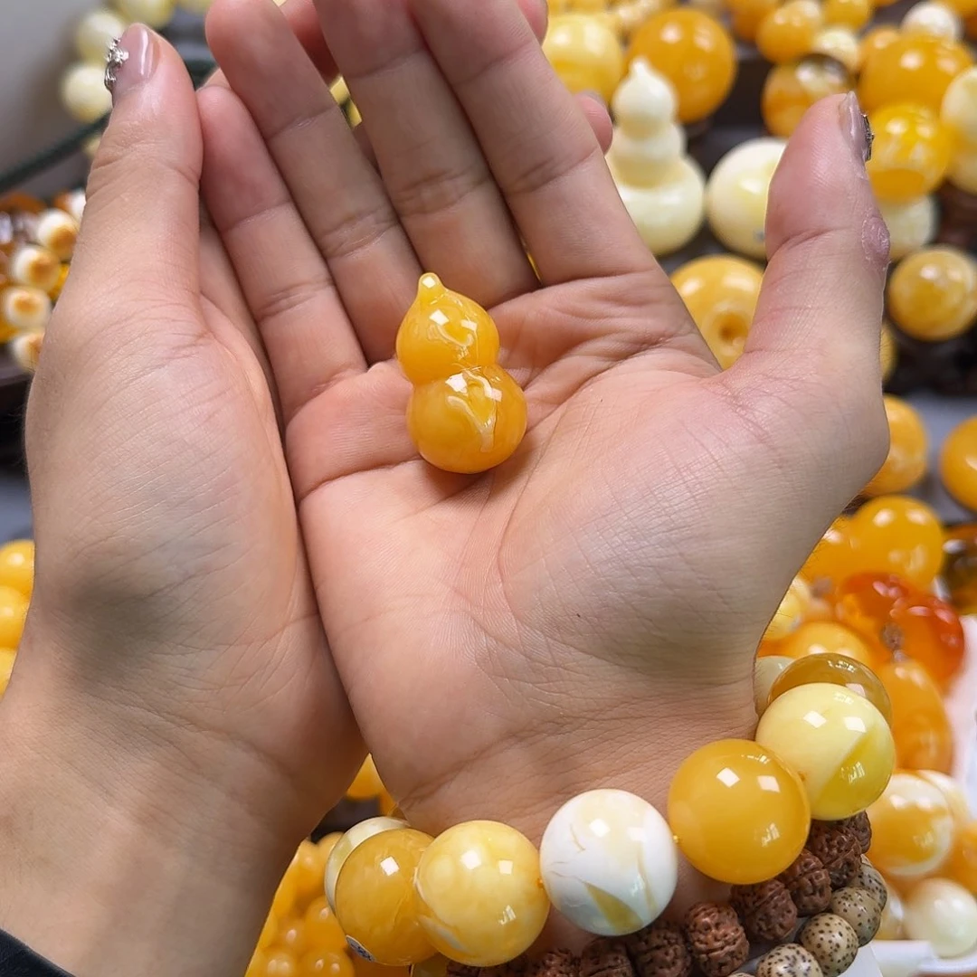 琥珀珠宝奇石未镶嵌葫芦