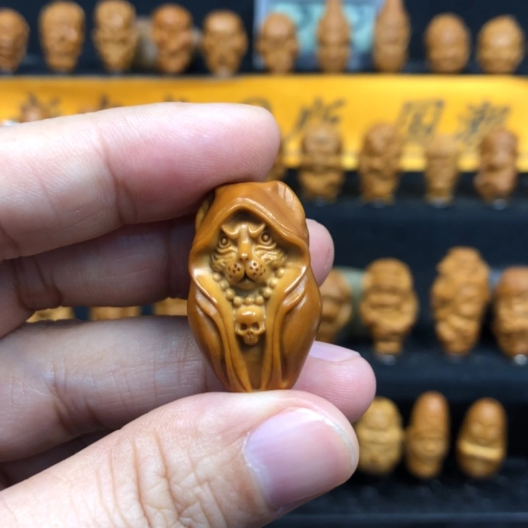 【闪购商品】橄榄核手串/手链愤****暗黑猫手捻